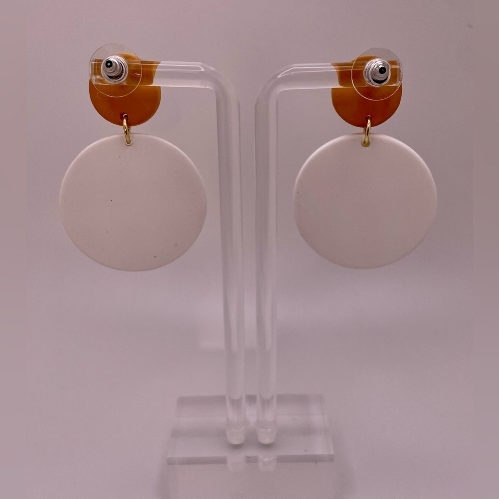 Orange Good Vibes Earrings - Picture 3 of 4